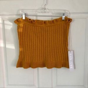 Mustard yellow tube top